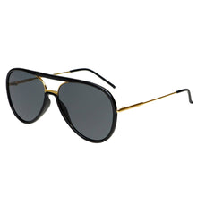 Load image into Gallery viewer, Shay Aviator Sunglasses: Black
