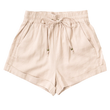 Load image into Gallery viewer, Martell Linen Shorts- Khaki
