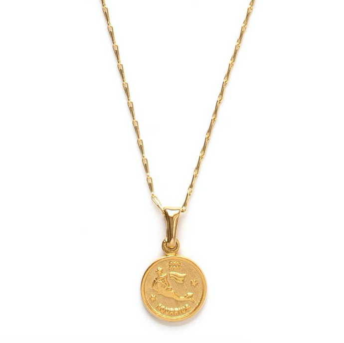 Small Zodiac Medallion Necklace