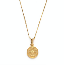 Load image into Gallery viewer, Small Zodiac Medallion Necklace
