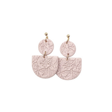 Load image into Gallery viewer, Pink Embossed Earrings
