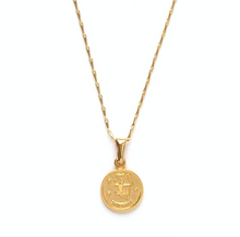 Load image into Gallery viewer, Small Zodiac Medallion Necklace
