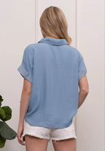 Load image into Gallery viewer, Bowers Chambray Top
