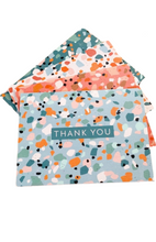 Load image into Gallery viewer, Set of 12 Terrazzo Thank You Cards
