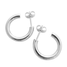 Load image into Gallery viewer, Thick Silver Hoops
